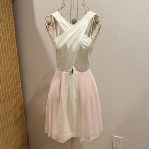 NWT White and Pink BCBG Dress
